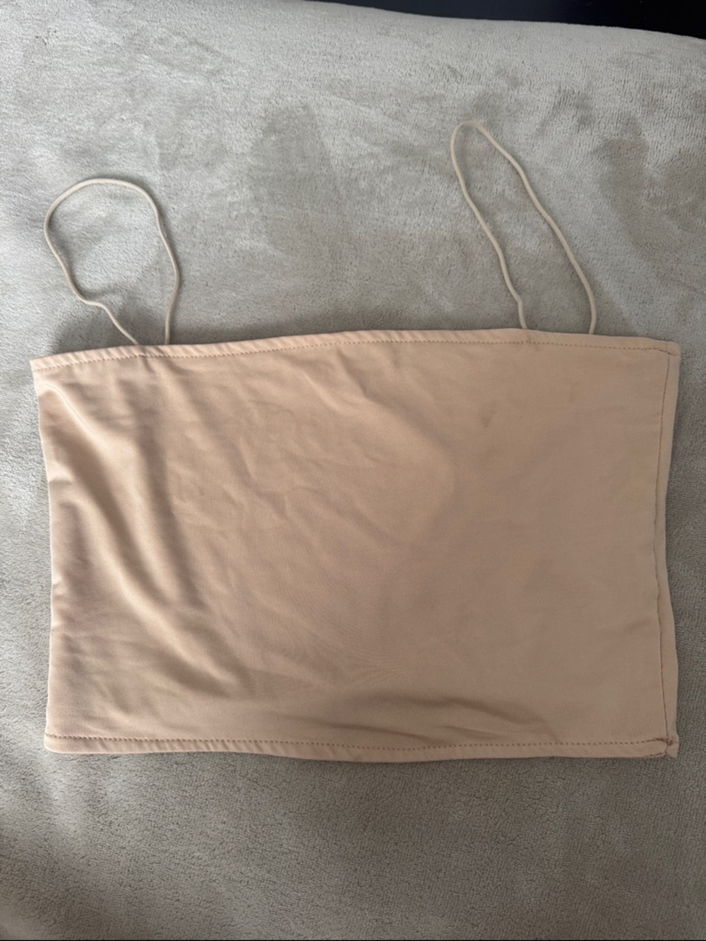 Women’s Neutral Beige Spaghetti-Strap Tube Top